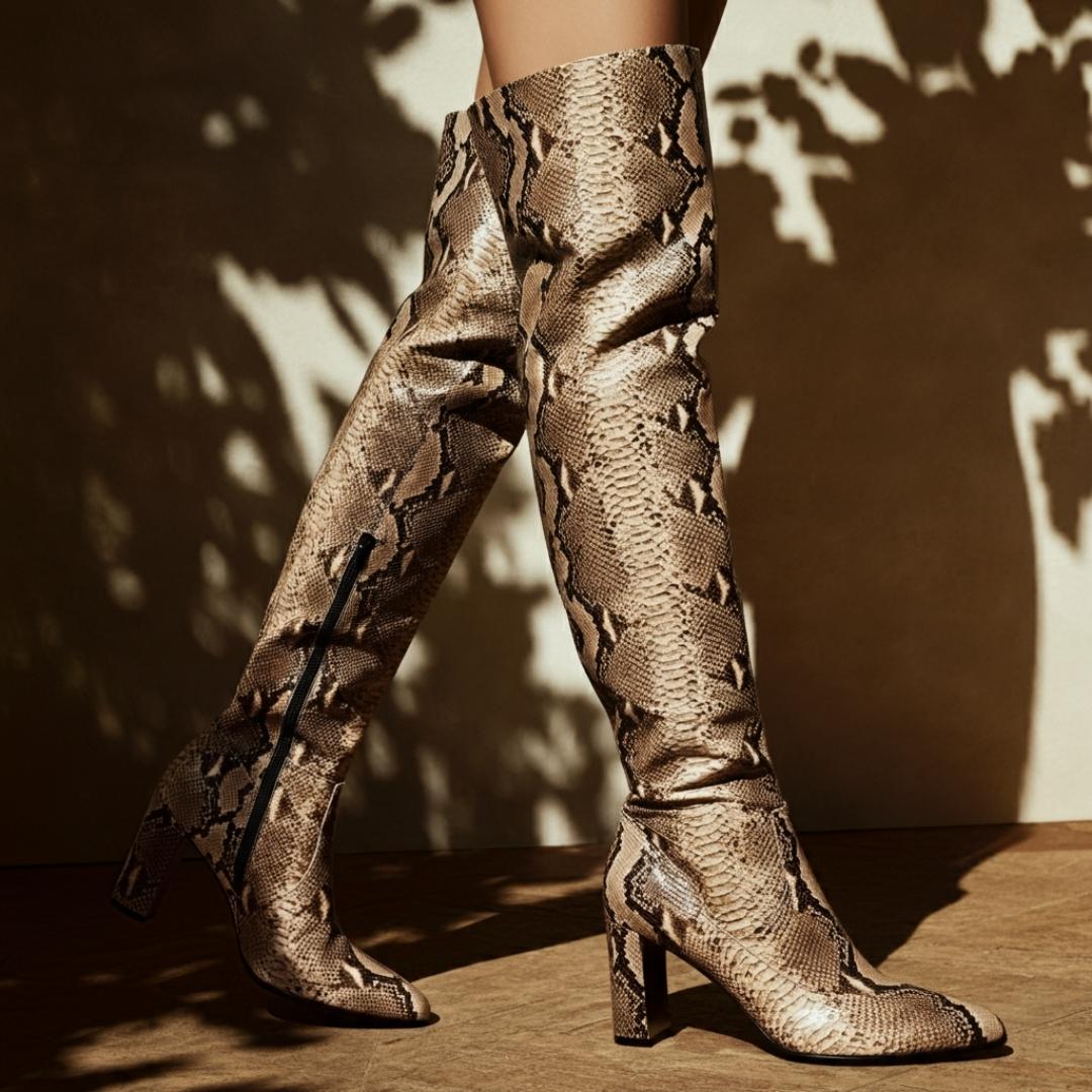 Yılan Desenli Çizme Nasıl Kombinlenmeli?