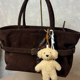 Beige Teddy Bear Çanta Charm