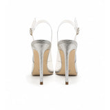 Bellina Deri & Şeffaf 10 Cm Stiletto