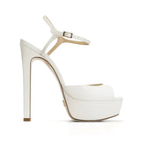 Brida Deri 14 Cm Platform Topuklu Ayakkabı