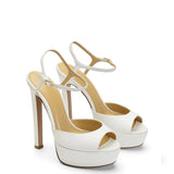 Brida Deri 14 Cm Platform Topuklu Ayakkabı