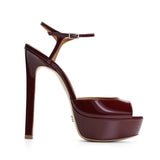 Brida Rugan 14 Cm Platform Topuklu Ayakkabı