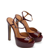 Brida Rugan 14 Cm Platform Topuklu Ayakkabı