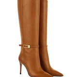 Brighton Deri 8 Cm Topuklu Cizme