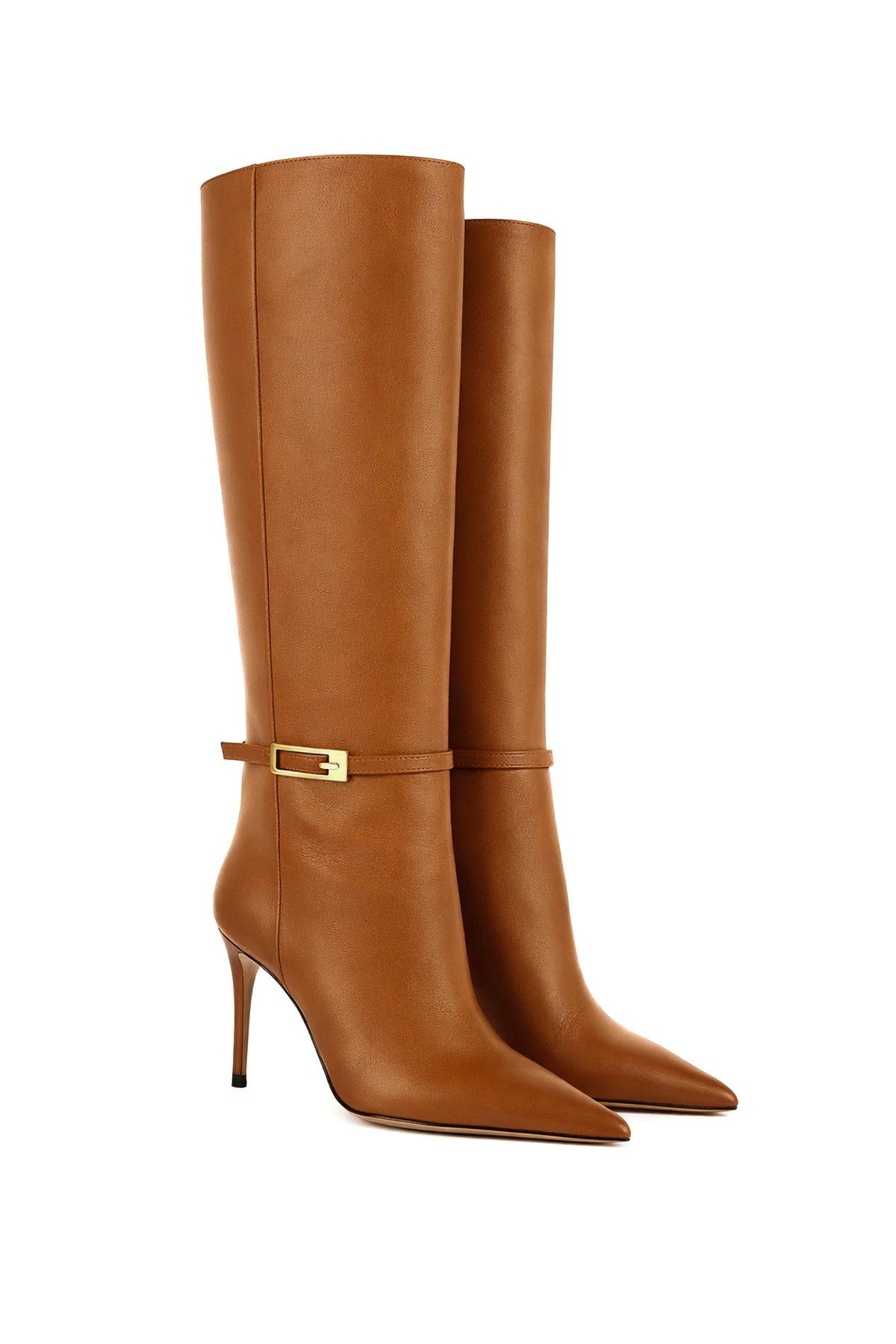 Brighton Deri 8 Cm Topuklu Cizme