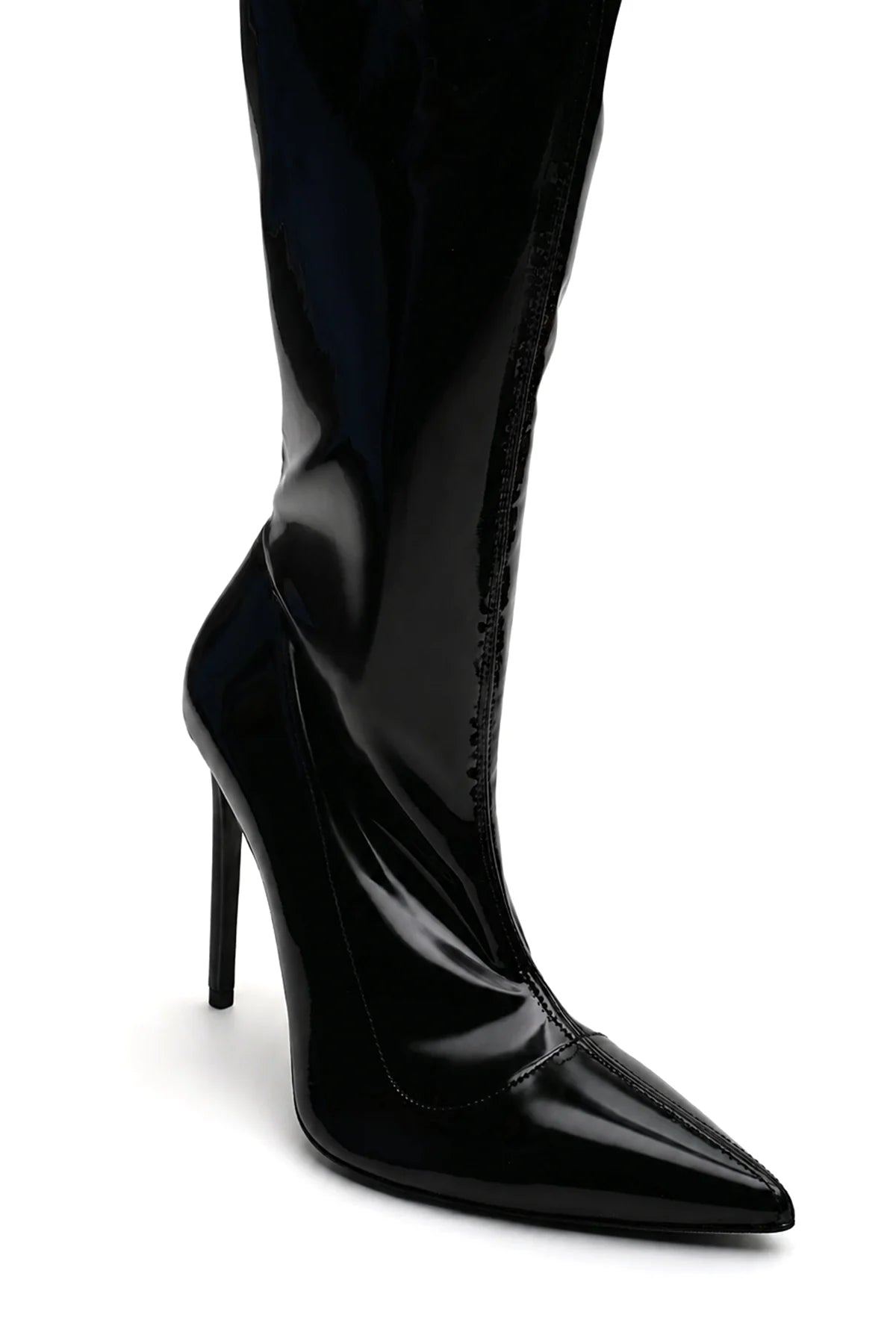 Catwalk Patent Leather 10 cm Heeled Boots 