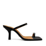 Celine Saten 8 Cm Topuklu Terlik