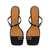 Celine Saten 8 Cm Topuklu Terlik