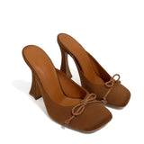 Doha Saten 10 Cm Topuklu Terlik