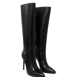 Elina Leather 10 cm Heeled Boots