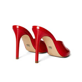 Eloria Patent Leather 10 cm Heeled Slippers