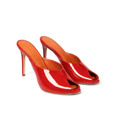 Eloria Patent Leather 10 cm Heeled Slippers