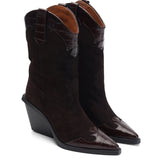 Frida Süet 8 Cm Kovboy Bot