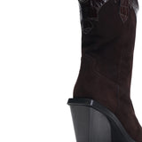 Frida Süet 8 Cm Kovboy Bot