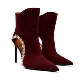 Giselle Süet 10 Cm Topuklu Bot