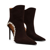 Giselle Süet 10 Cm Topuklu Bot