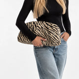 Jabobag Clutch Zebra Desen El Çantası