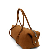 Jabobag Roll Small Süet Omuz Çantası