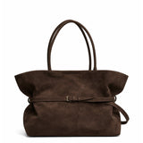 Jabobag Tote Medium Süet Omuz Çantası