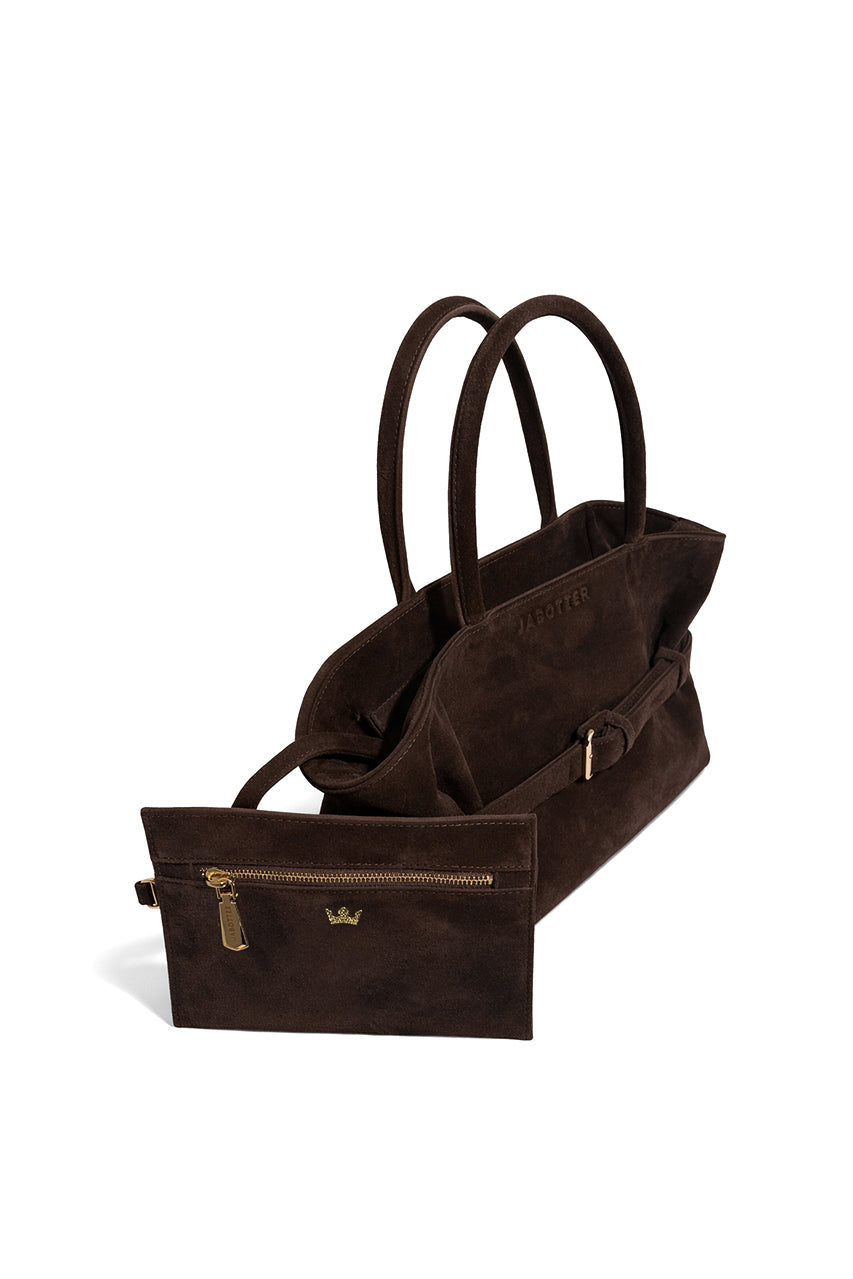 Jabobag Tote Small Süet Omuz Çantası