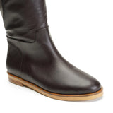 Axel Deri 2 Cm Düz Çizme