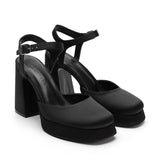 Babs Saten 10 Cm Platform Topuklu Ayakkabı