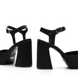 Babs Saten 10 Cm Platform Topuklu Ayakkabı