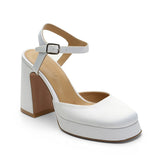 Babs Saten 10 Cm Platform Topuklu Ayakkabı