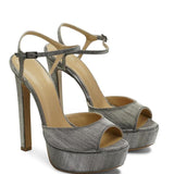 Brida Simli 14 Cm Platform Topuklu Ayakkabı