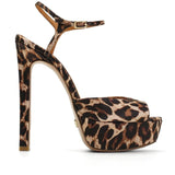 Brida Saten 14 Cm Platform Topuklu Ayakkabı