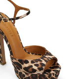 Brida Saten 14 Cm Platform Topuklu Ayakkabı