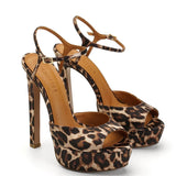 Brida Saten 14 Cm Platform Topuklu Ayakkabı