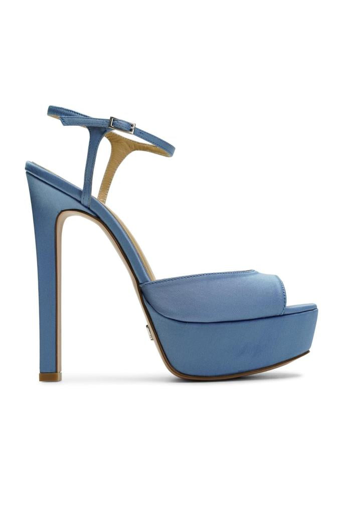 Brida Saten 14 Cm Platform Topuklu Ayakkabı