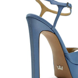 Brida Saten 14 Cm Platform Topuklu Ayakkabı