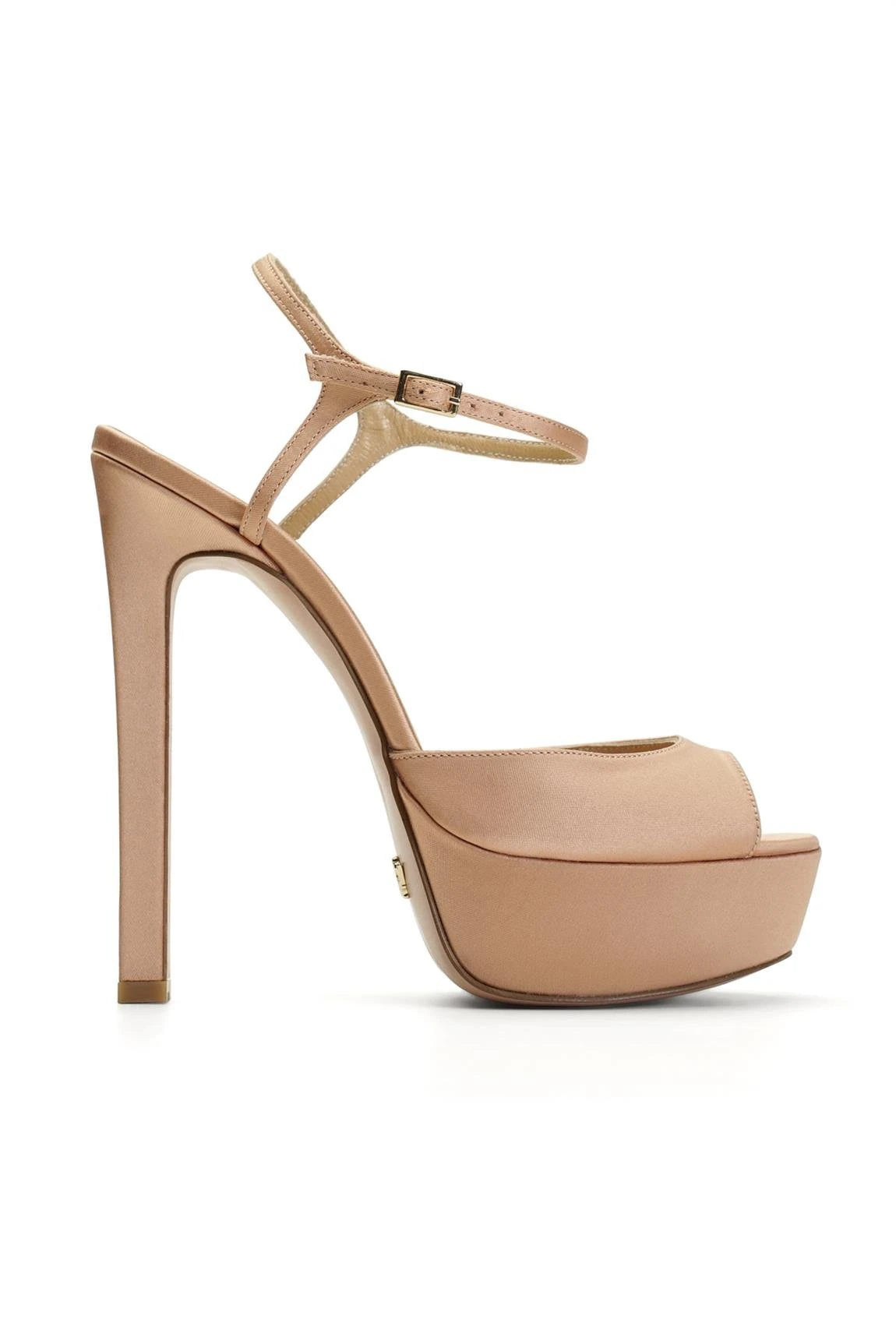 Brida Saten 14 Cm Platform Topuklu Ayakkabı