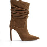 Caroline Süet 10 Cm Topuklu Bot