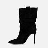 Caroline Süet 10 Cm Topuklu Bot