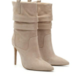 Caroline Süet 10 Cm Topuklu Bot