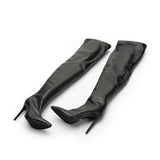 Catwalk Leather 10 cm Heel Boots 