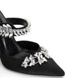 Kaitly Saten 10 Cm Topuklu Terlik