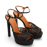 Lavinia Satin 14 cm Platform Heel Shoes