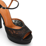 Lavinia Satin 14 cm Platform Heel Shoes