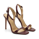 Lesley Leather 10 cm Heel Shoes 