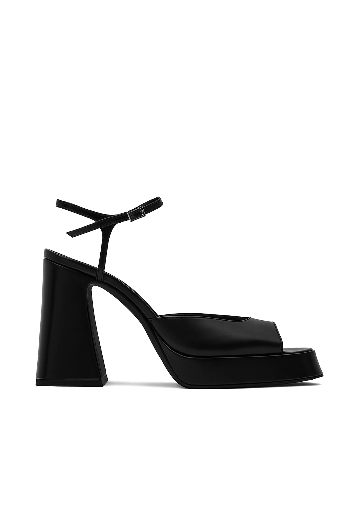 Lisbon Deri 10 Cm Platform Topuklu Ayakkabı - SİYAH / 36