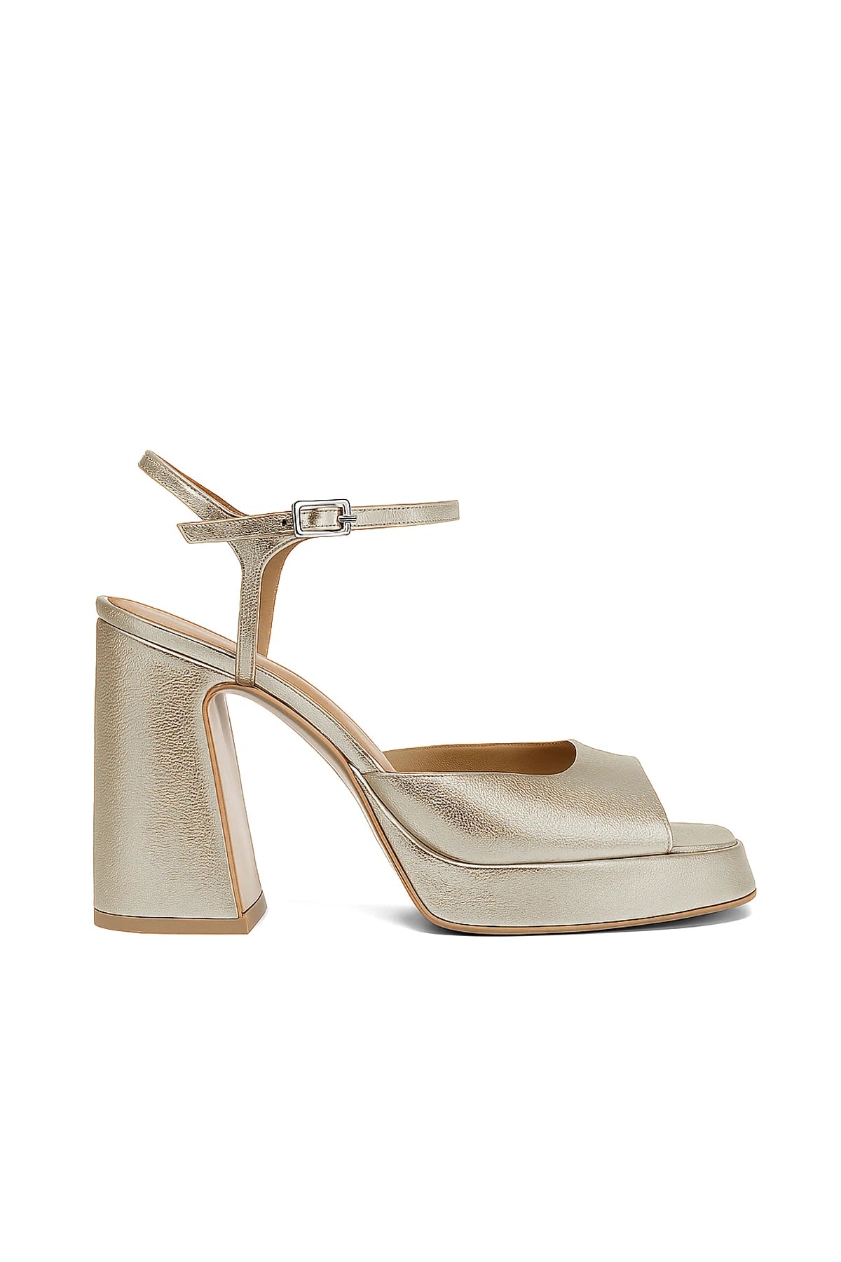 Lisbon Deri 10 Cm Platform Topuklu Ayakkabı - DORE MAT / 36