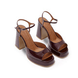 Lisbon Patent Leather 10 cm Platform Heel Shoes