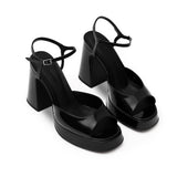 Lisbon Patent Leather 10 cm Platform Heel Shoes