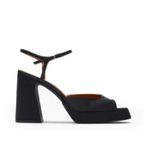 Lisbon Satin 10 cm Platform Heel Shoes