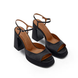 Lisbon Satin 10 cm Platform Heel Shoes