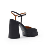 Lisbon Satin 10 cm Platform Heel Shoes